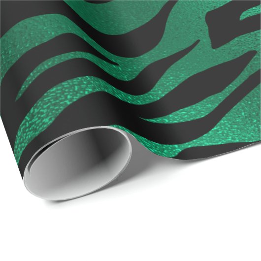 Papier Cadeau Emerald and Gold Safari Series Design 10 (Coin rond)