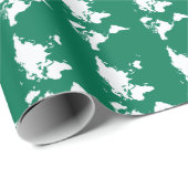 Papier Cadeau Emerald Elegant World (Coin rond)