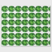 Papier Cadeau Emerald Gemstone, vert (Plat)