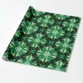Papier Cadeau Emerald Green Celtic (Déroulé)