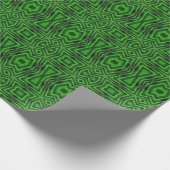 Papier Cadeau Emerald herbe vert géométrique vacances d'art mode (Coin)