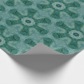 Papier Cadeau Emerald Starburst Kaleidoscope (Coin)