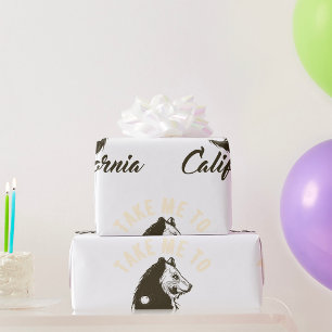 Papier Cadeau Emmenez-Moi Au Papier D'Enveloppement De Californi