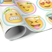 Papier Cadeau emoji (Coin rond)