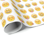 Papier Cadeau Emoji (Coin rond)