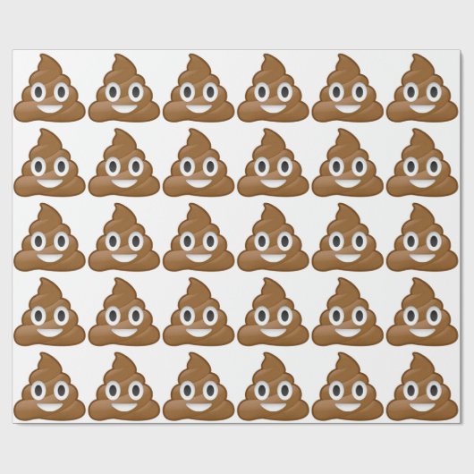 Papier Cadeau Emoji de dunette (Plat)