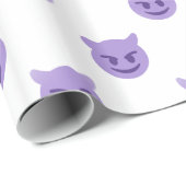Papier Cadeau emoji diable (Coin rond)