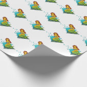 Papier Cadeau emoji mermaid (Coin)