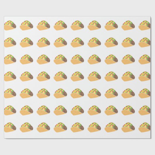 Papier Cadeau emoji taco (Plat)