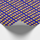 Papier Cadeau emojis bleu foncé (Coin)