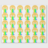 Papier Cadeau émoticône arc-en-ciel (Plat)