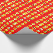 Papier Cadeau émoticône rouge (Coin)