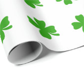 Papier Cadeau émoticône st patrick (Coin rond)