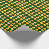 Papier Cadeau émoticône vert foncé (Coin)