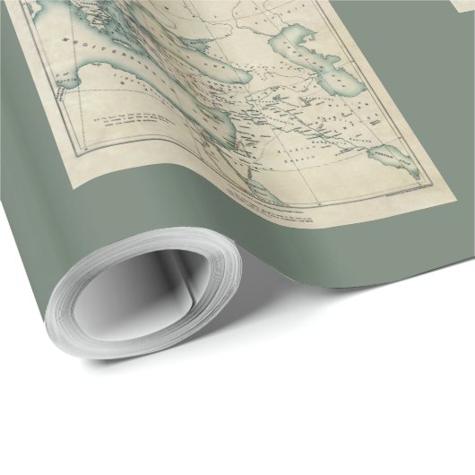 Papier Cadeau Empire romain de l'Est (Coin rond)