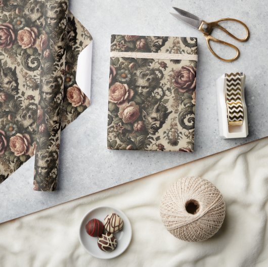 Papier Cadeau 🩸 Emplois pour garçons - Gothique victorien (Artisanat)