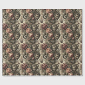 Papier Cadeau 🩸 Emplois pour garçons - Gothique victorien (Plat)