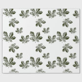 Papier Cadeau Empreinte d'automne (Plat)