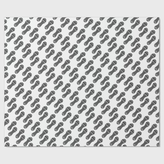 Papier Cadeau Empreinte de chaussures de course (Plat)