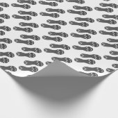 Papier Cadeau Empreinte de chaussures de course (Coin)