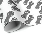 Papier Cadeau Empreinte de chaussures de course (Coin rond)