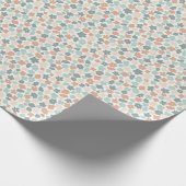 Papier Cadeau Empreinte de fleurs pastel retro Boho (Coin)