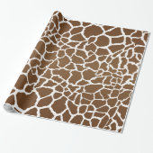 Papier Cadeau Empreinte de Giraffe en chocolat et crème (Déroulé)