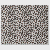 Papier Cadeau Empreinte de léopard (Plat)
