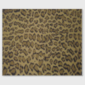 PAPIER CADEAU EMPREINTE DE LÉOPARD ANIMAL (Plat)