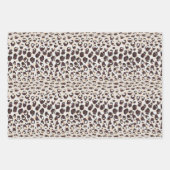 Papier cadeau empreinte de léopard animal tendance (Devant)