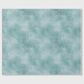 Papier Cadeau Empreinte de léopard Aqua Blue Glam (Plat)