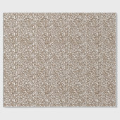 Papier Cadeau Empreinte de léopard Brown au chocolat (Plat)