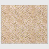 Papier Cadeau Empreinte de léopard de la Parties scintillant d'o (Plat)