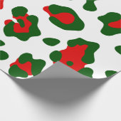 Papier Cadeau empreinte de léopard de noël (Coin)