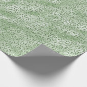 Papier Cadeau Empreinte de léopard de Parties scintillant verte (Coin)
