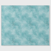 Papier Cadeau Empreinte de léopard de verre Turquoise Turquoise  (Plat)