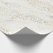 Papier Cadeau Empreinte de léopard d'or blanc (Coin)