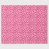Papier Cadeau Empreinte de léopard - Fuchsia et rose clair (Plat)