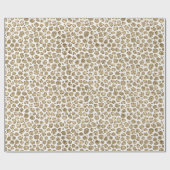 Papier Cadeau Empreinte de léopard Glitz de Parties scintillant  (Plat)