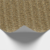 Papier Cadeau Empreinte de léopard noir et or Cheetah Poster de  (Coin)