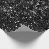 Papier Cadeau Empreinte de léopard noir et Parties scintillant (Coin)