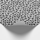 Papier Cadeau Empreinte de léopard - Nuances de gris (Coin)
