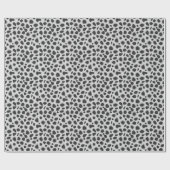 Papier Cadeau Empreinte de léopard - Nuances de gris (Plat)