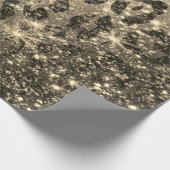 Papier Cadeau Empreinte de léopard Parties scintillant d'or (Coin)