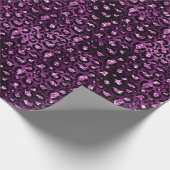Papier Cadeau Empreinte de léopard Purple Glitz (Coin)