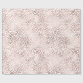 Papier Cadeau Empreinte de léopard rose (Plat)