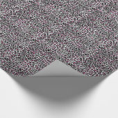 Papier Cadeau empreinte de léopard rose (Coin)