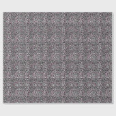 Papier Cadeau empreinte de léopard rose (Plat)