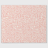 Papier Cadeau Empreinte de léopard rose mignon (Plat)