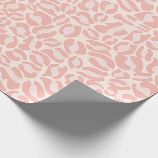 Papier Cadeau Empreinte de léopard rose mignon (Coin)
